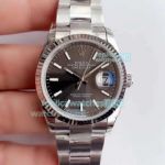 EW Factory 1:1 Replica Rolex Datejust Grey Dial SS Men's Watch 36MM